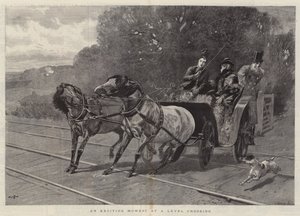 An Exciting Moment at a Level Crossing